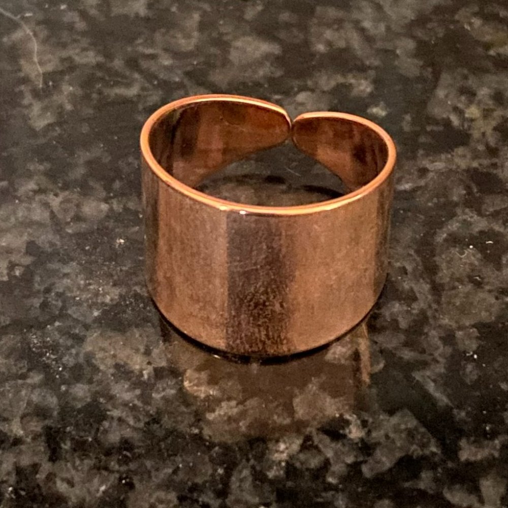 Cloverpost Solid Cuff Ring-Rose Gold